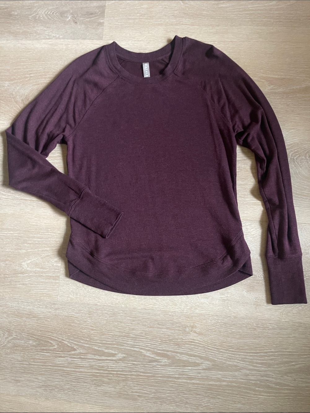 Athleta long sleeve crew neck top